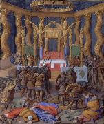 Jean Fouquet Pompey in the Temple of Jerusalem, by Jean Fouquet oil painting on canvas